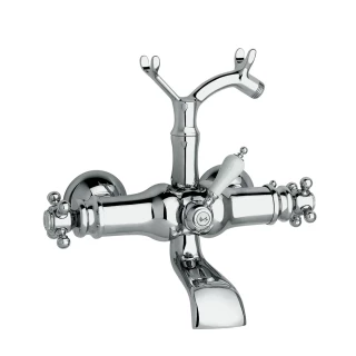 Mitigeur Bain Douche Thermostatique 1866 Chromé Equipé GROBER GRB