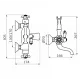 Mitigeur Bain Douche Thermostatique 1866 Chromé Equipé GROBER GRB