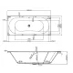 Baignoire Acrylique SANTANA 1800x800x415 mm OTTOFOND