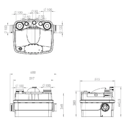 Station de relevage SANICUBIC2 Classic