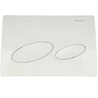 Plaque de Commande KAPPA 20 Blanc 115.288.11 GEBERIT