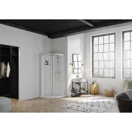 Cabine de douche 1/4 de rond 90x90 BROOKLYN KINEDO