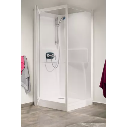 KINEPRIME 70 cm à porte pivotante pose en angle