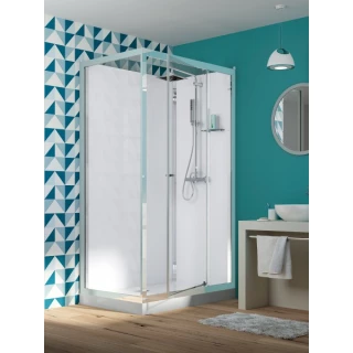 Cabine douche EDEN porte pivotante 120X80 RECTANGULAIRE KINEDO CA837