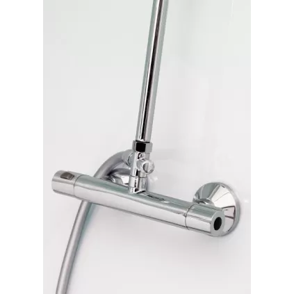 Cabine EDEN 80 1/4 Rond Thermostatique Porte Coulissantes