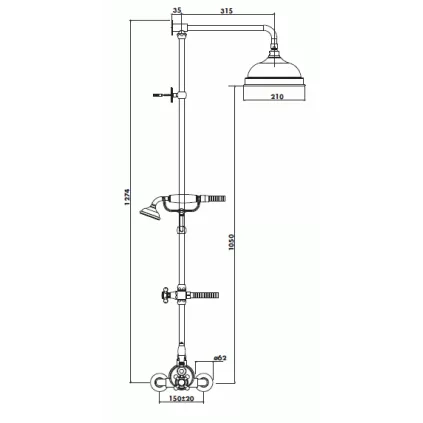 Colonne Douche Thermostatique BASTIDE
