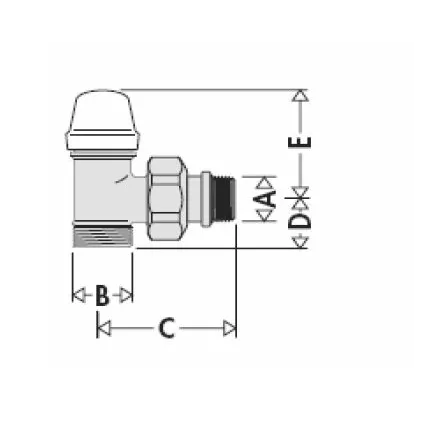 Coude de Réglage EK LUXE C CALEFFI