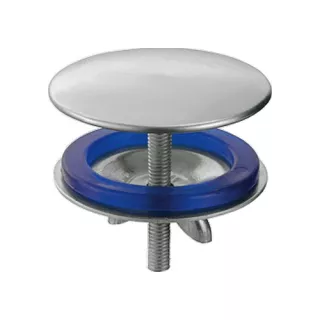 Cache Trou lavabo chromé 44 mm leger