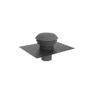 Chapeau de Sortie Toiture Ardoise D125 AXELAIR eco-bricolage.com