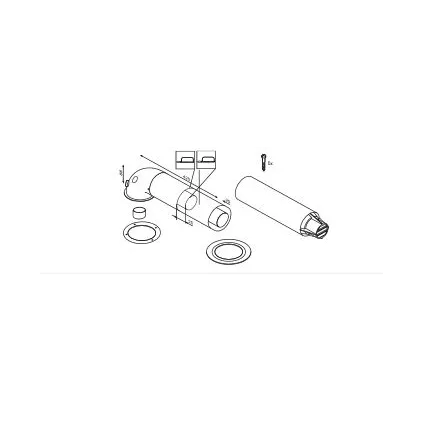 Terminal télescopique + Coude AZ 414 ELM LEBLANC