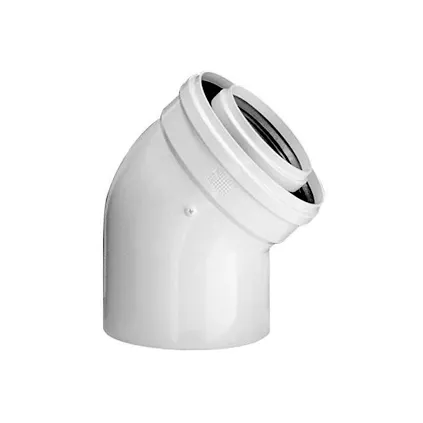 Coude Ventouse 45° 80/125 TEN ECO-BRICOLAGE