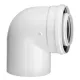 Coude Ventouse 90° 80/125 TEN pour chaudiere Standard - ECO-BRICOLAGE