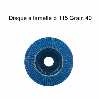 Disque à Lamelle ø 115 Grain 40 ECO-BRICOLAGE