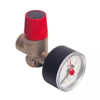 Soupape 3 bars 1/2 + Manomètre SOMATHERM 1901-20 eco-bricolage.com