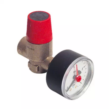 Soupape 3 bars 1/2 + Manomètre SOMATHERM 1901-20 eco-bricolage.com