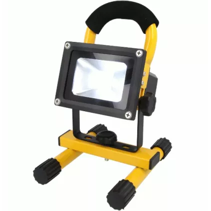 Projecteur Chantier Version Accu LED 10 Wts ECO-BRICOLAGE