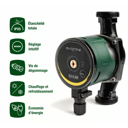 Circulateur Chauffage EVOSTA 2 40/70 180 X mm 2" (50x60)