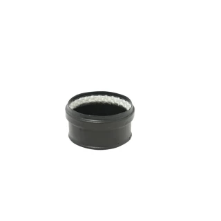 Tampon Noir Mat Granulé 80mm TEN, Tampon noir mat 80 mm tube granulé