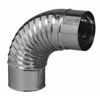 Coude plissé inox 304 90° TEN- ECOBRICOLAGE