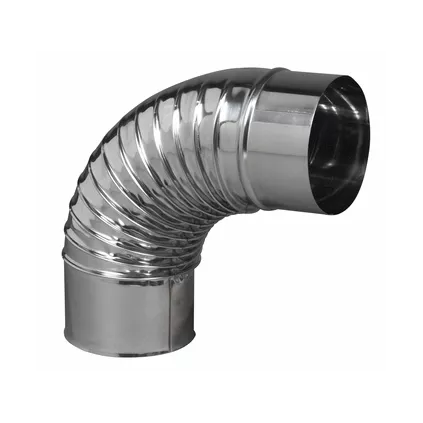 Coude plissé inox 304 90° TEN- ECOBRICOLAGE