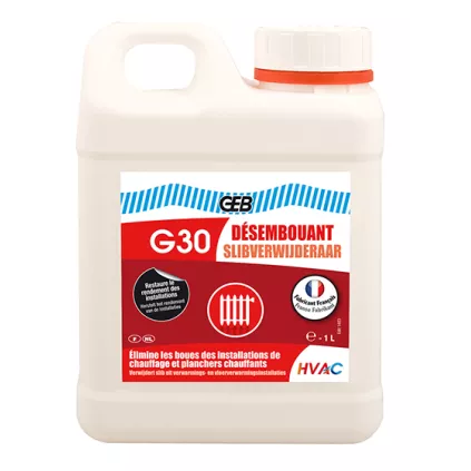 Désembouant G30 GEB radiateur et canalisations cuivre
