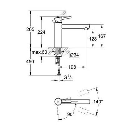 Mitigeur Evier Monocommande Concetto 31128001
