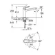 Mitigeur Evier Eurodisc Cosmopolitain 33770002 GROHE