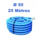 Gaine TPC Bleu 50 mm avec manchon, gaine TPC pour tube per BAO, PE