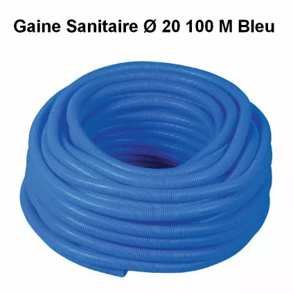 Sanigaine Bleu D20 100 M pour tube cuivre