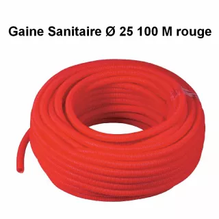 Sanigaine D25 100 ML Rouge ECOBRICO, gaine isolante per