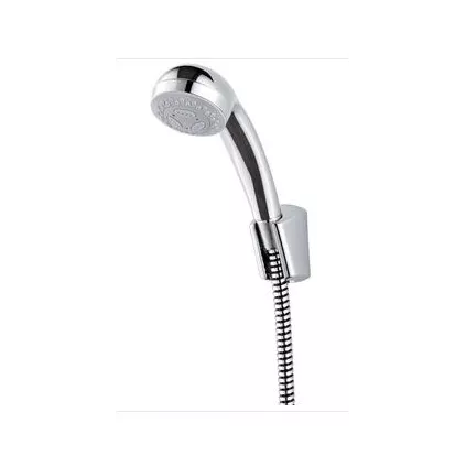 Garniture de bain Beta chromé avec support et flexible 1