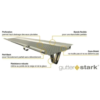 Parre feuilles GUTTER STARK , protection de gouttière zinc contre nei