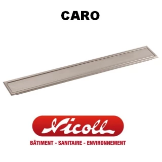 Grille DESIGN DOCIA 70 mm CARO Réversible NICOLL