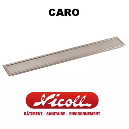 Grille DESIGN DOCIA 70 mm CARO Réversible NICOLL