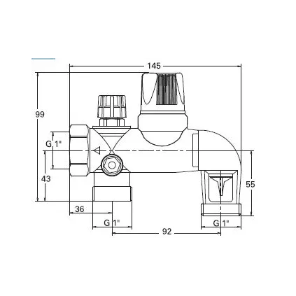 Groupe de sécurité 1" (26x34) coudé SFR