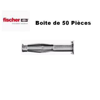 Cheville métallique Corps Creux HM sans Vis 50 Pièces FISCHER -