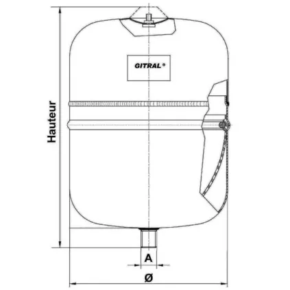Vase Sanitaire HYDROCHAUD 12 Litres