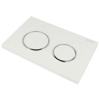 Plaque de Commande OMEGA 20 Blanc/chromé GEBERIT eco-bricolage.com