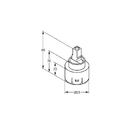 Cartouche KLUDI Céramique 25 mm 7486800-00