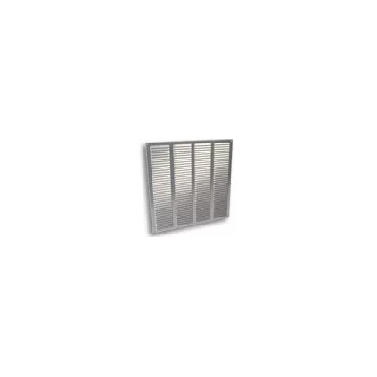 Grille alu Carré à Visser Persiennes Anodisé Gris 39x40 NICOLL