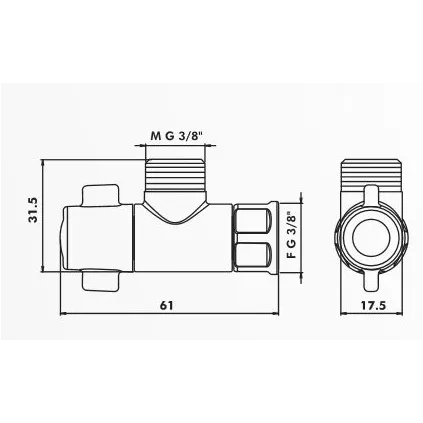 Robinet de WC DESIGN 3-8