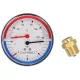 Thermo-Manomètre 0-4Bars- 120°C D80 mm 1/2 AFRISO eco-bricolage.com