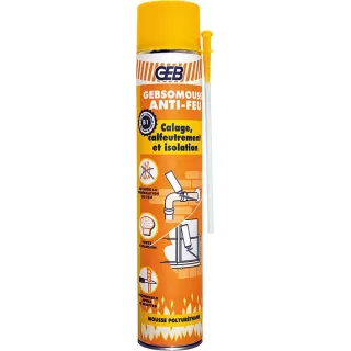 Gebomousse Anti feu - Mousse Expansive Coupe Feu 750/1000ML