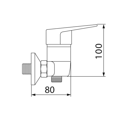 Mitigeur douche PRIMA 1155 Chromé OZE
