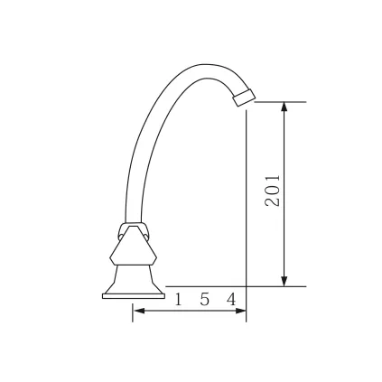 Mélangeur évier HOEDIC 1503E Chromé OZE