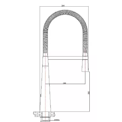 Mitigeur Evier DUNE17 Nickel Brossé ODESIGN