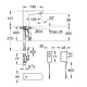 GROHE 32269000, Mitigeur Lavabo EuroEco Infarouge GROHE Pour lave MAi