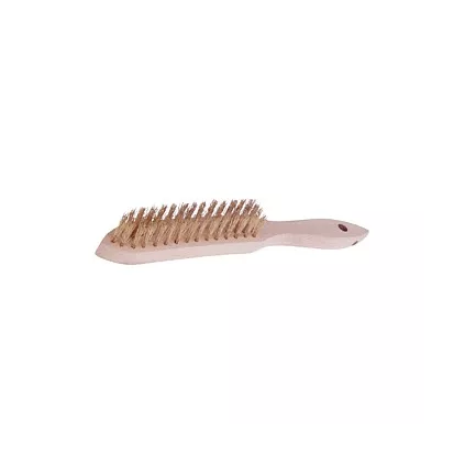 Brosse métaliques manche Bois Laiton Ondulé ECO-BRICOLAGE