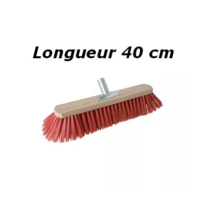 Balai Bois Garniture Synthétique 40 cm