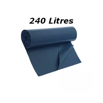 Sac Poubelle 240 Litres Haute Résistance Vrac 100P ECO-BRICOLAGE pour Gros oeuvre plomberie